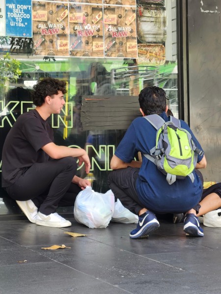 A charitable act carried out by the youth group